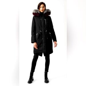 Mackage Rena Down Parka Silver Fox Hood XS